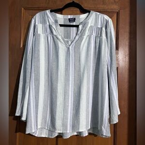Splendid purple & grey striped top​​​